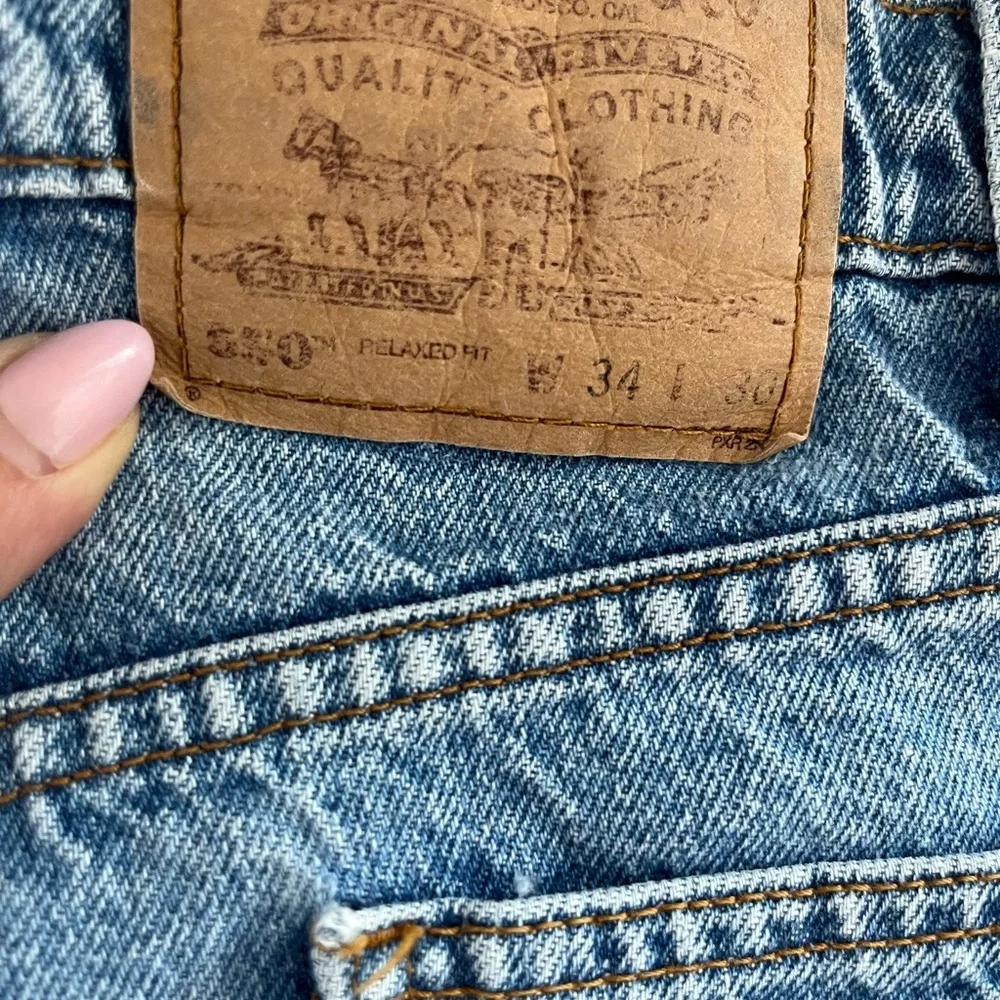 Vintage Levi's 1980’s 550-0213 Men's Orange Tag Relaxed Tapper Jeans 34/30